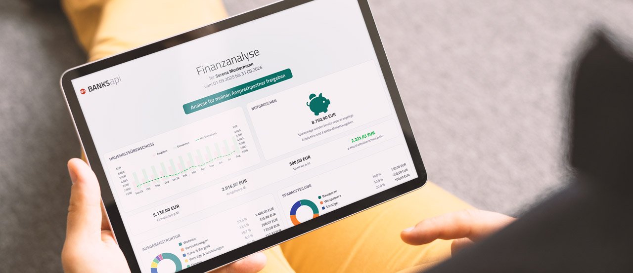 Finanzanalyse auf dem Tablet — ADVICE/Connect